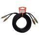 Cable 2 RCA a 2 RCA VIVANCO 120408-PW22230 Color Negro, Longitud Cable 3m