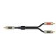 Cable 1 RCA a 2 RCA VIVANCO PROWIRE 20406 PW21250, Longitud 5m