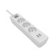 Regleta PHILIPS SPN3032WA/19 3 enchufes 2 USB